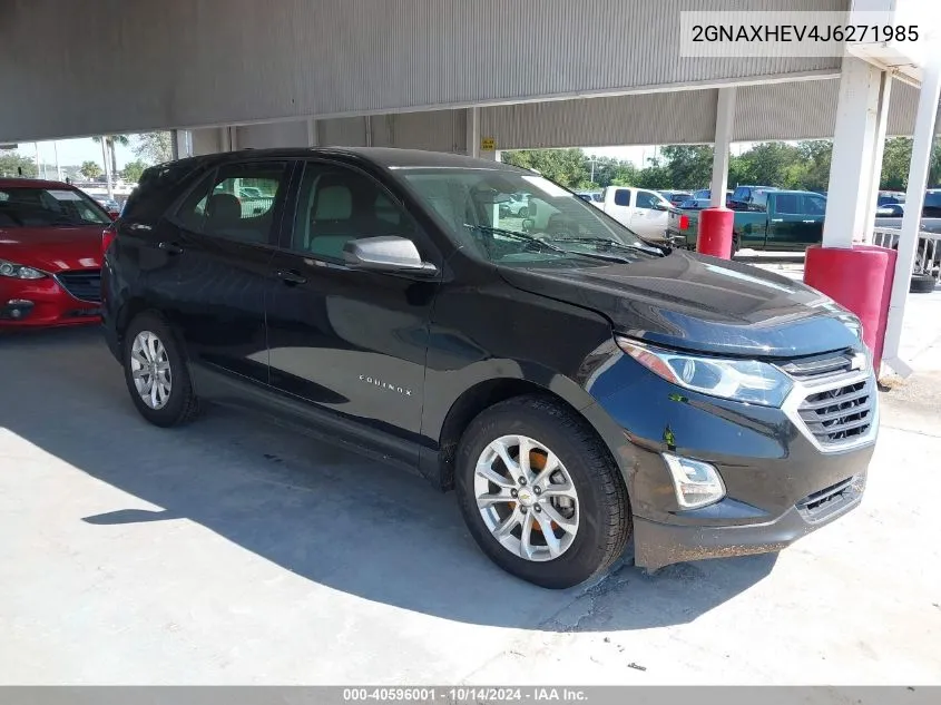 2018 Chevrolet Equinox Ls VIN: 2GNAXHEV4J6271985 Lot: 40596001