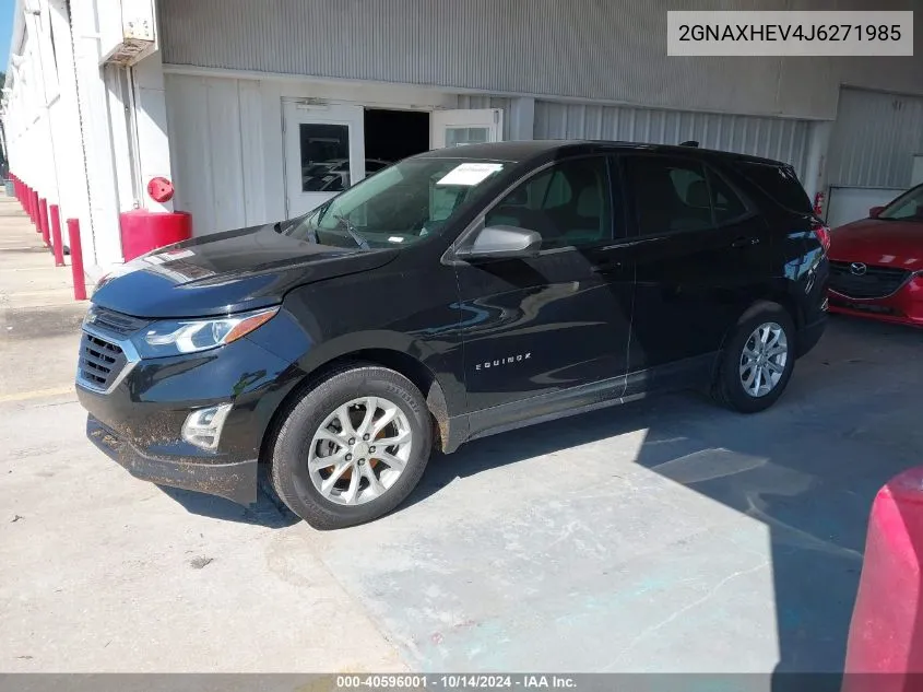 2018 Chevrolet Equinox Ls VIN: 2GNAXHEV4J6271985 Lot: 40596001