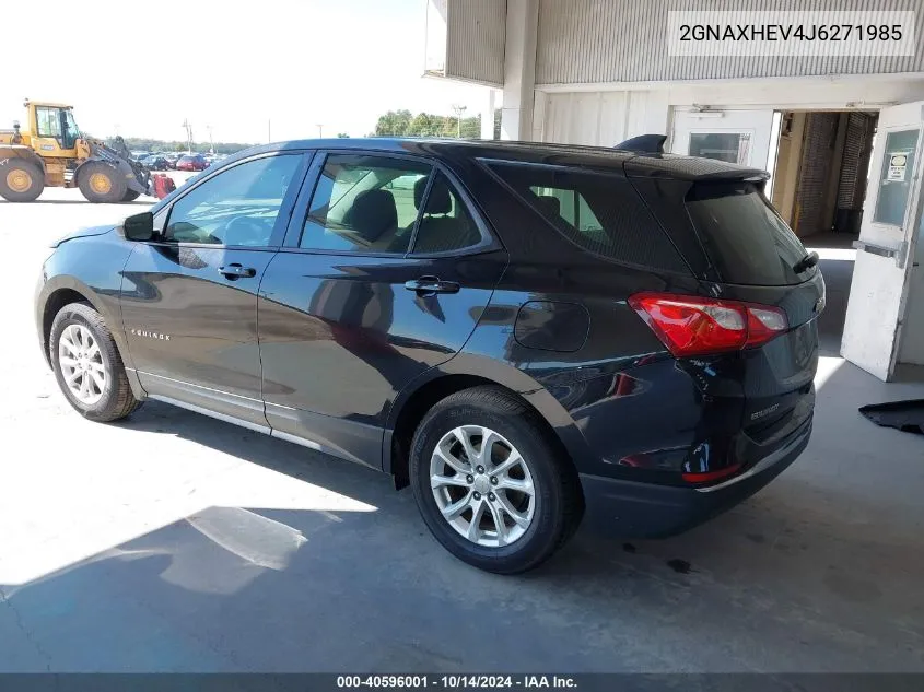 2018 Chevrolet Equinox Ls VIN: 2GNAXHEV4J6271985 Lot: 40596001