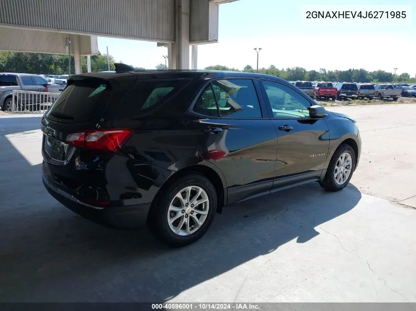 2018 Chevrolet Equinox Ls VIN: 2GNAXHEV4J6271985 Lot: 40596001