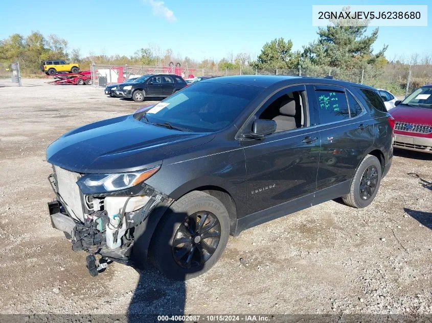 2018 Chevrolet Equinox Lt VIN: 2GNAXJEV5J6238680 Lot: 40602087