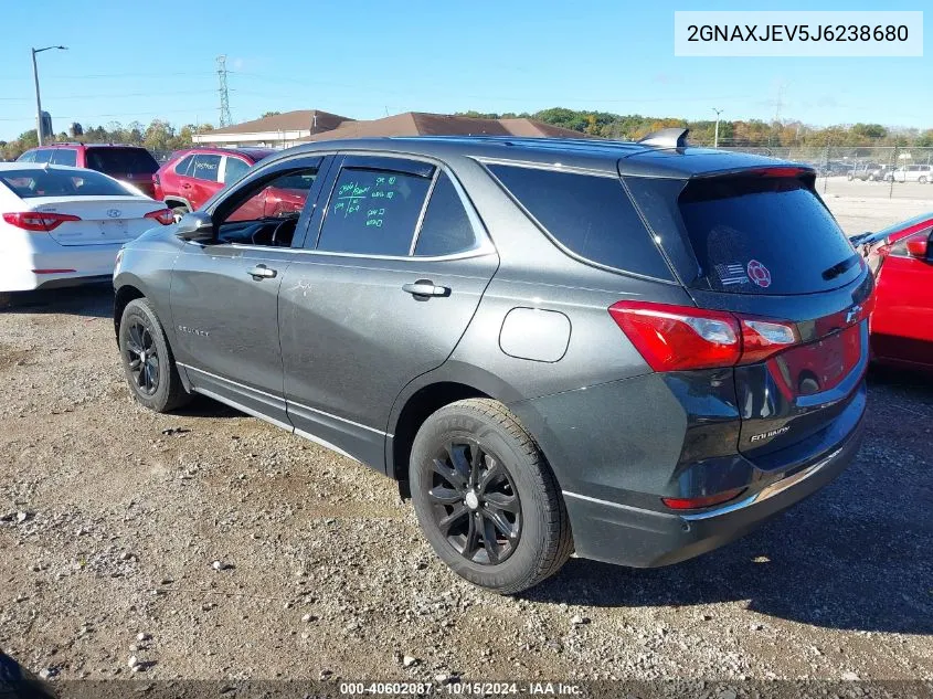 2018 Chevrolet Equinox Lt VIN: 2GNAXJEV5J6238680 Lot: 40602087