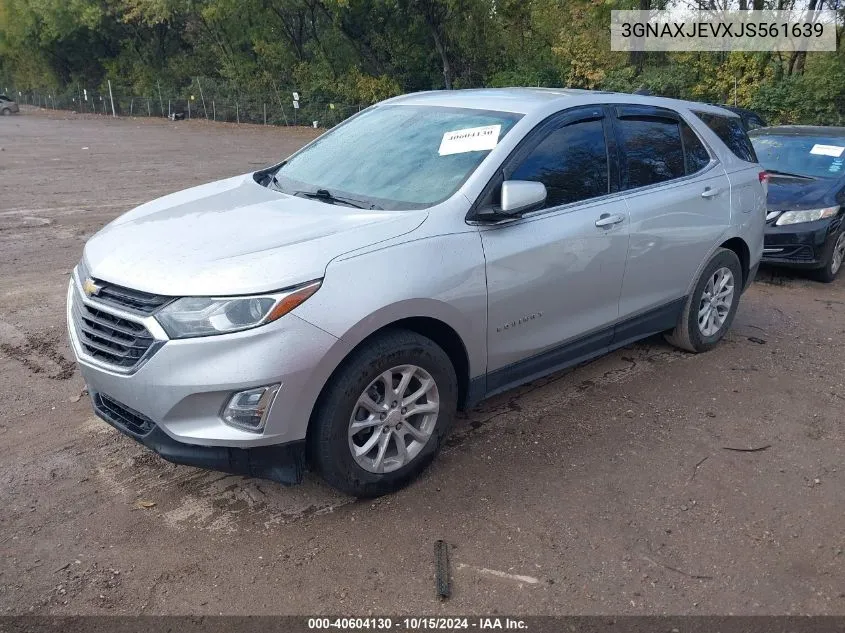 2018 Chevrolet Equinox Lt VIN: 3GNAXJEVXJS561639 Lot: 40604130