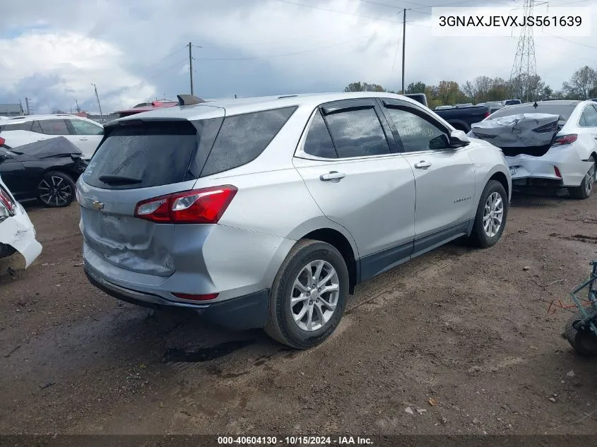 2018 Chevrolet Equinox Lt VIN: 3GNAXJEVXJS561639 Lot: 40604130