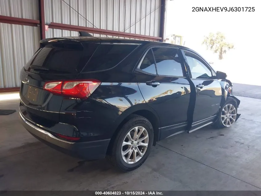 2018 Chevrolet Equinox Ls VIN: 2GNAXHEV9J6301725 Lot: 40604823