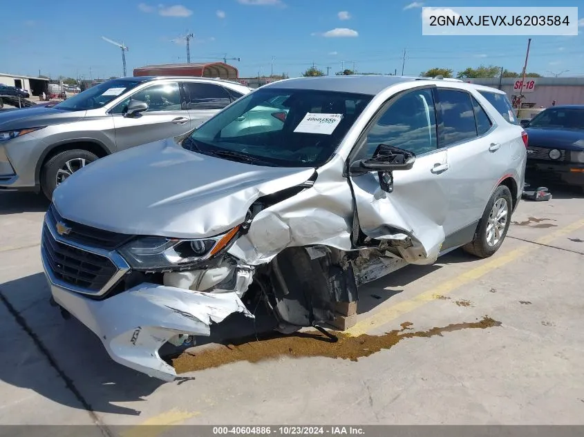 2018 Chevrolet Equinox Lt VIN: 2GNAXJEVXJ6203584 Lot: 40604886