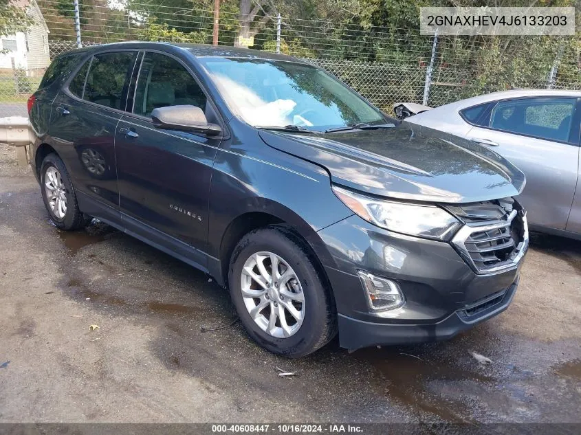 2018 Chevrolet Equinox Ls VIN: 2GNAXHEV4J6133203 Lot: 40608447