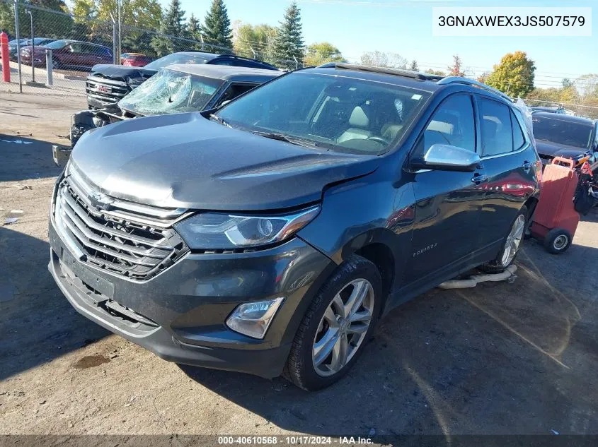 2018 Chevrolet Equinox Premier VIN: 3GNAXWEX3JS507579 Lot: 40610568