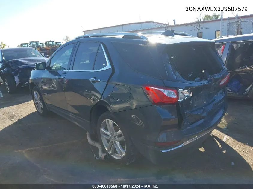 2018 Chevrolet Equinox Premier VIN: 3GNAXWEX3JS507579 Lot: 40610568