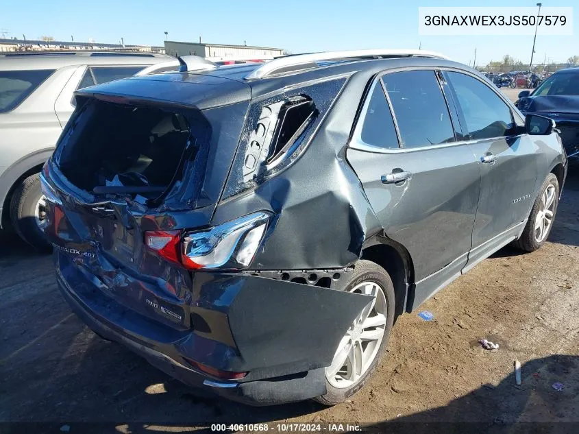 2018 Chevrolet Equinox Premier VIN: 3GNAXWEX3JS507579 Lot: 40610568