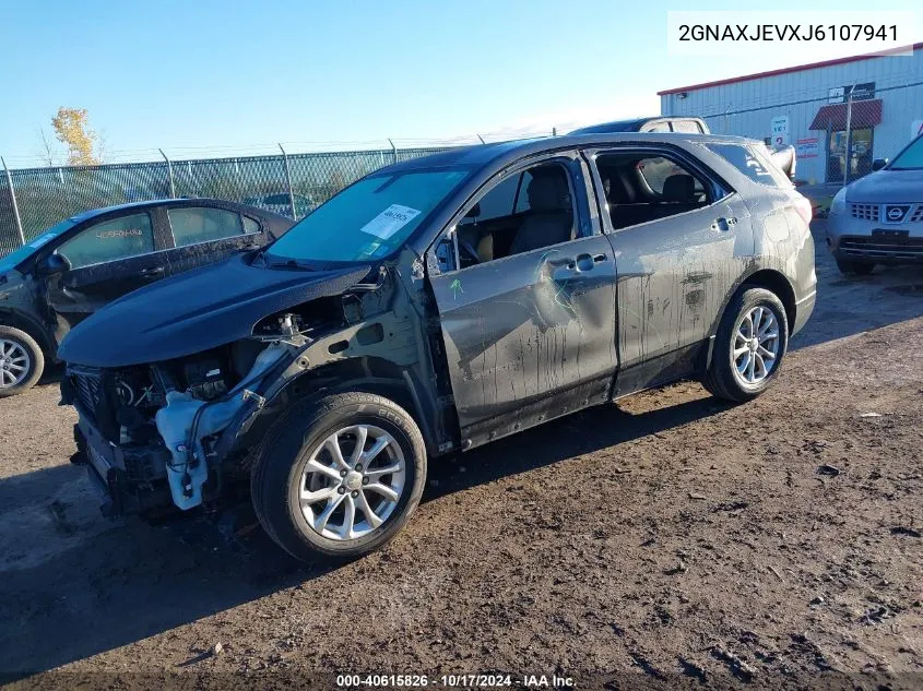 2018 Chevrolet Equinox Lt VIN: 2GNAXJEVXJ6107941 Lot: 40615826