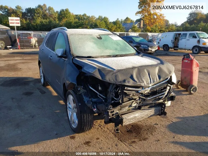 2018 Chevrolet Equinox Premier VIN: 2GNAXMEV0J6267814 Lot: 40616586