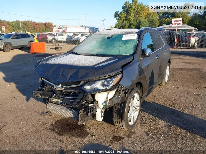 2018 Chevrolet Equinox Premier VIN: 2GNAXMEV0J6267814 Lot: 40616586