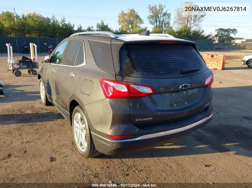 2018 Chevrolet Equinox Premier VIN: 2GNAXMEV0J6267814 Lot: 40616586