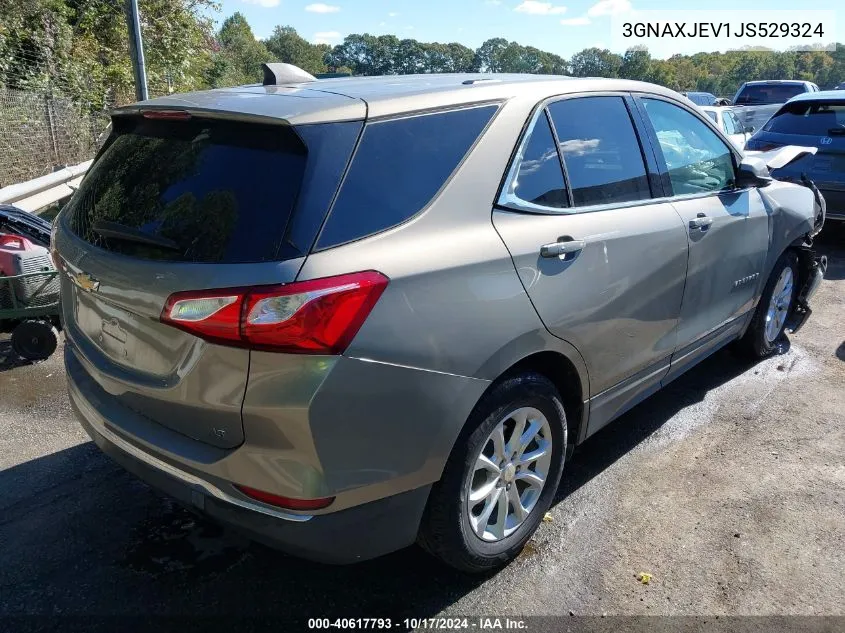 2018 Chevrolet Equinox Lt VIN: 3GNAXJEV1JS529324 Lot: 40617793