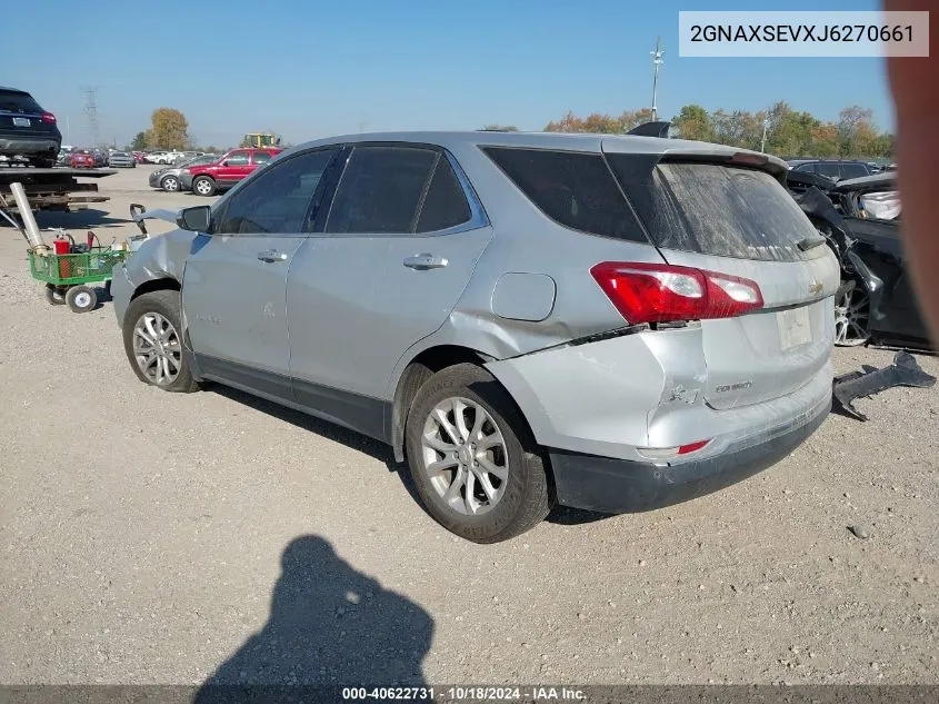 2018 Chevrolet Equinox Lt VIN: 2GNAXSEVXJ6270661 Lot: 40622731