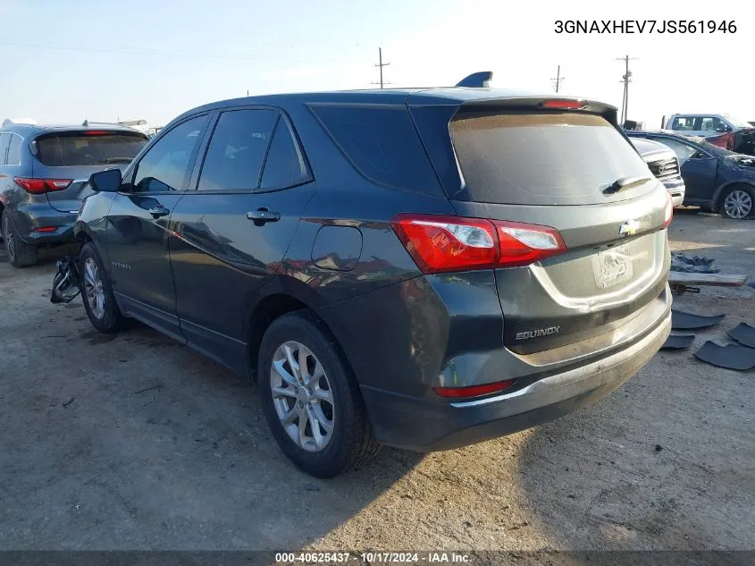 3GNAXHEV7JS561946 2018 Chevrolet Equinox Ls