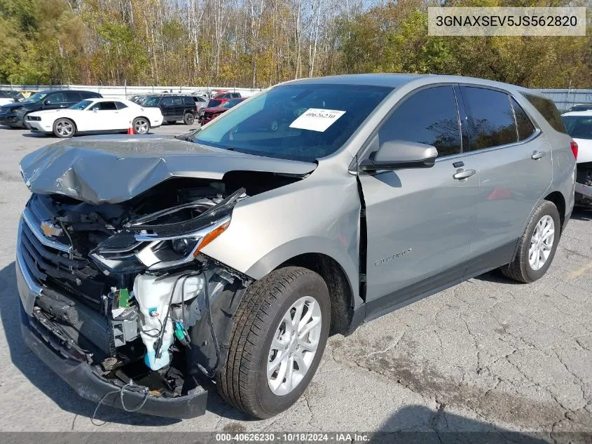 2018 Chevrolet Equinox Lt VIN: 3GNAXSEV5JS562820 Lot: 40626230