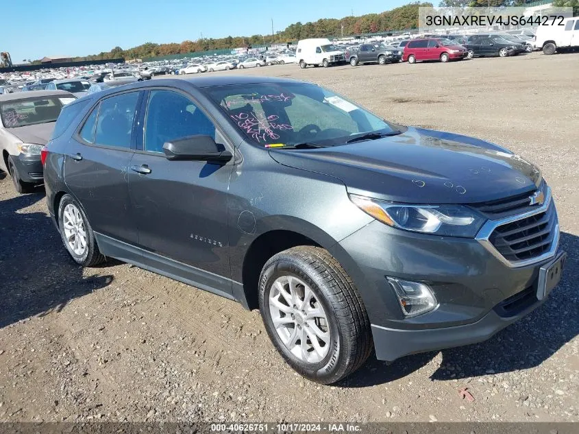 2018 Chevrolet Equinox Ls VIN: 3GNAXREV4JS644272 Lot: 40626751