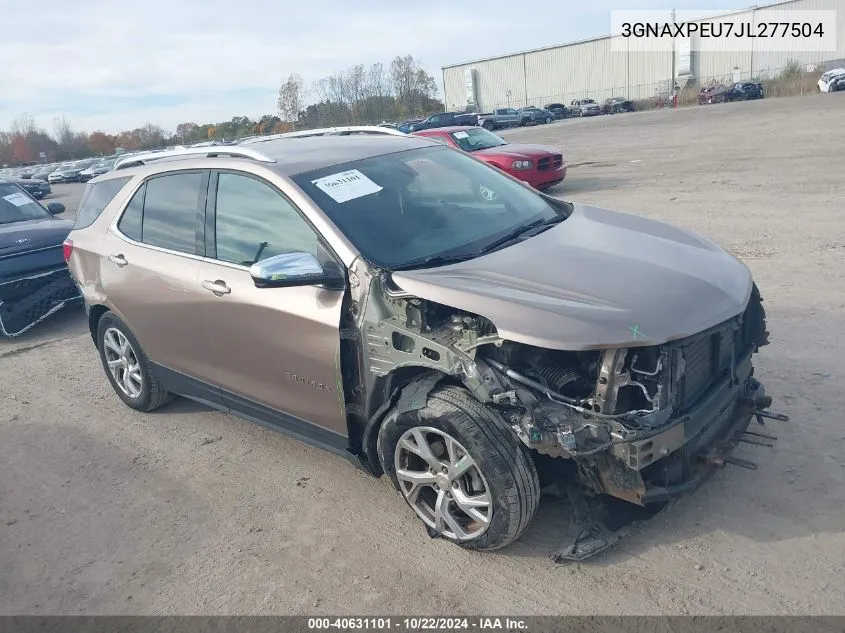 2018 Chevrolet Equinox Premier VIN: 3GNAXPEU7JL277504 Lot: 40631101