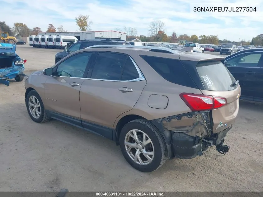 2018 Chevrolet Equinox Premier VIN: 3GNAXPEU7JL277504 Lot: 40631101