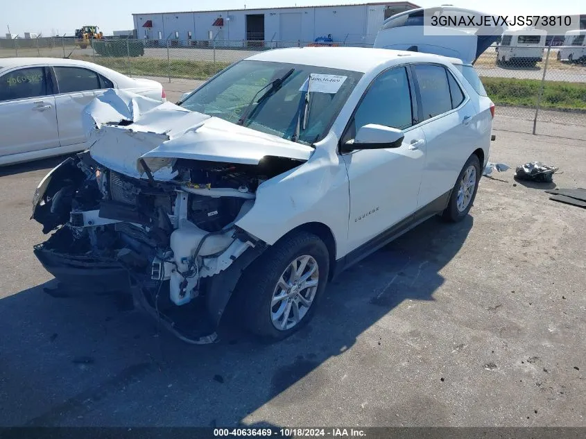 2018 Chevrolet Equinox Lt VIN: 3GNAXJEVXJS573810 Lot: 40636469