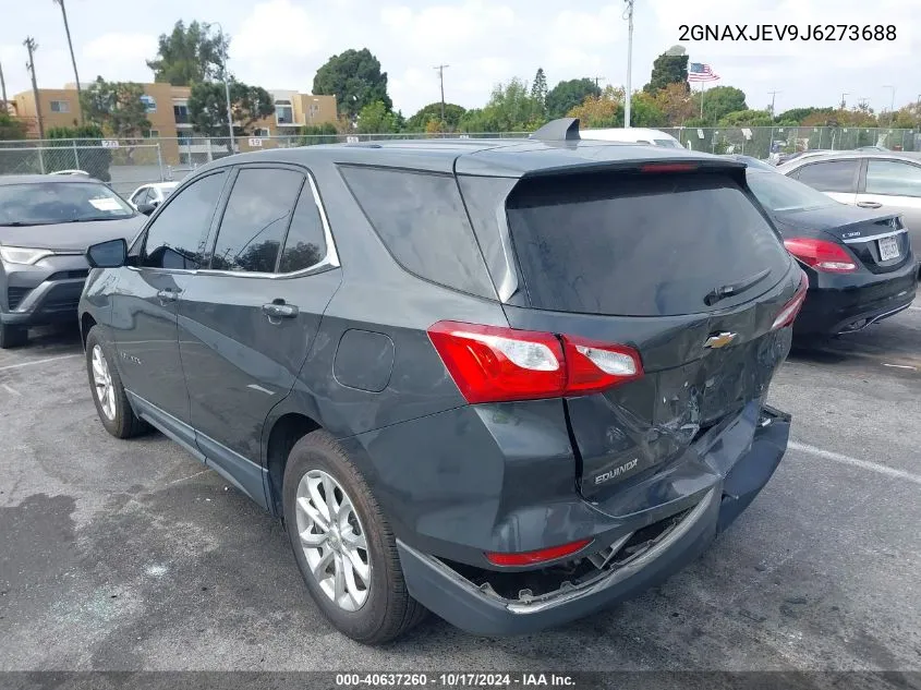 2018 Chevrolet Equinox Lt VIN: 2GNAXJEV9J6273688 Lot: 40637260