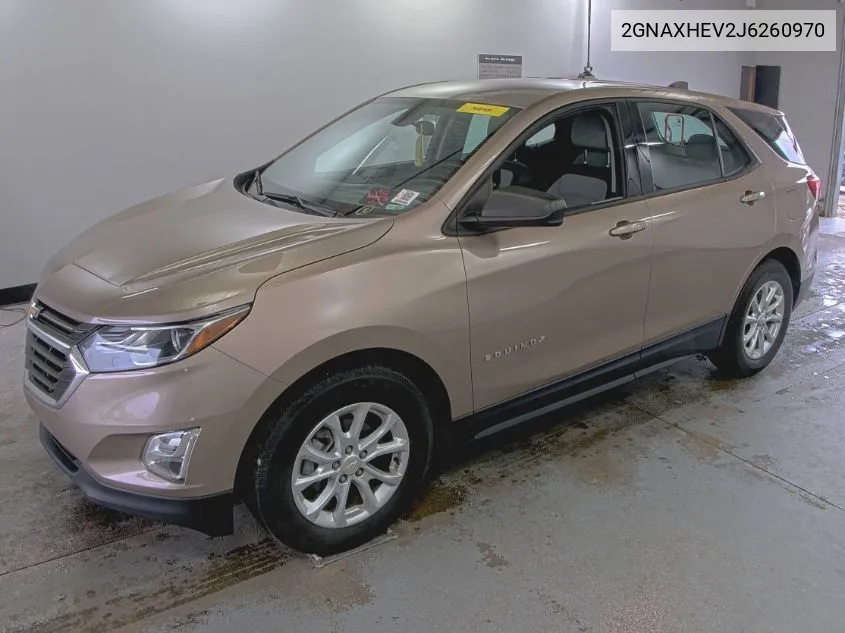 2018 Chevrolet Equinox Ls VIN: 2GNAXHEV2J6260970 Lot: 40637578