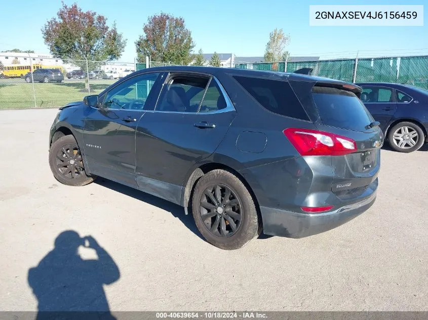 2018 Chevrolet Equinox Lt VIN: 2GNAXSEV4J6156459 Lot: 40639654