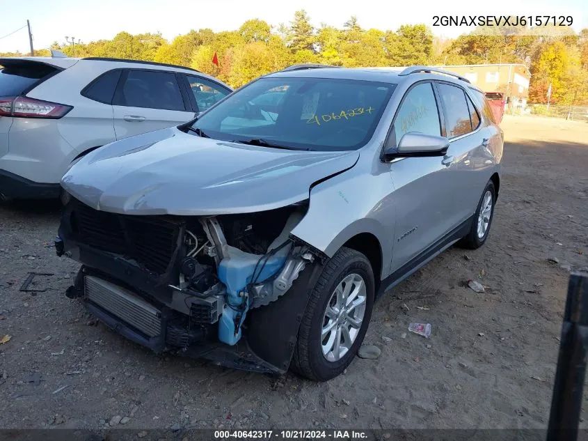 2018 Chevrolet Equinox Lt VIN: 2GNAXSEVXJ6157129 Lot: 40642317