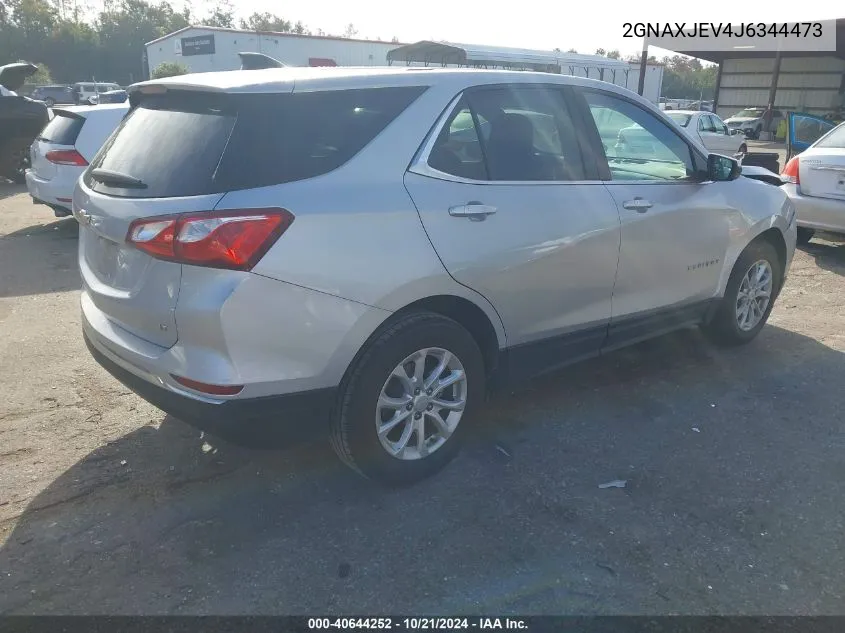 2018 Chevrolet Equinox Lt VIN: 2GNAXJEV4J6344473 Lot: 40644252