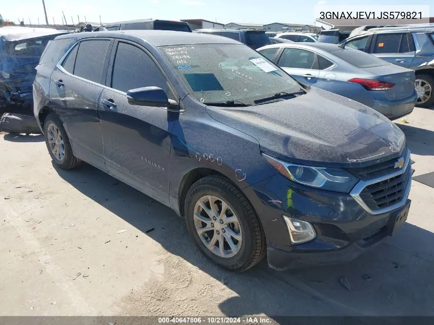 2018 Chevrolet Equinox Lt VIN: 3GNAXJEV1JS579821 Lot: 40647806