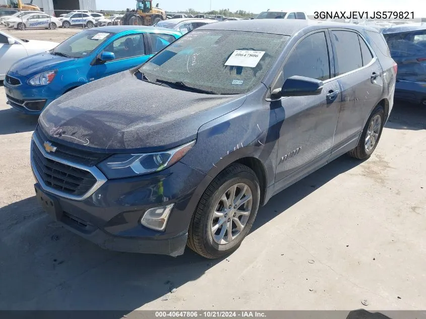 2018 Chevrolet Equinox Lt VIN: 3GNAXJEV1JS579821 Lot: 40647806