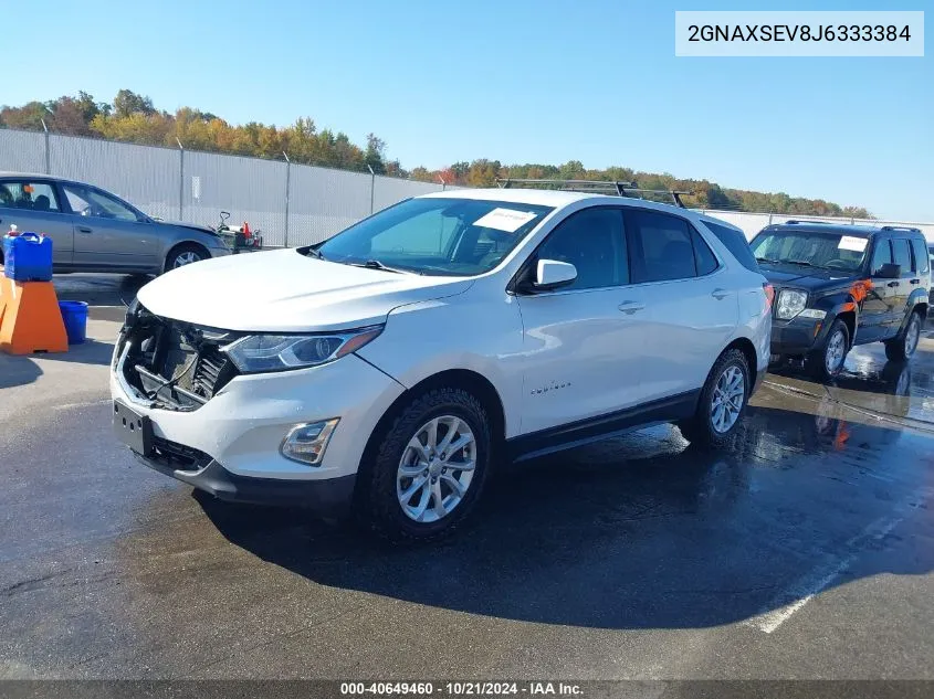 2018 Chevrolet Equinox Lt VIN: 2GNAXSEV8J6333384 Lot: 40649460