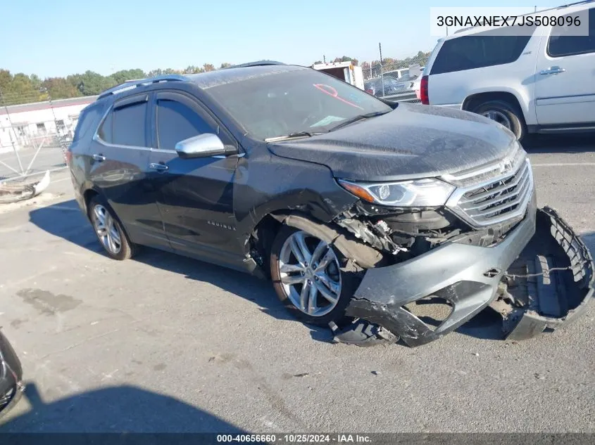 3GNAXNEX7JS508096 2018 Chevrolet Equinox Premier