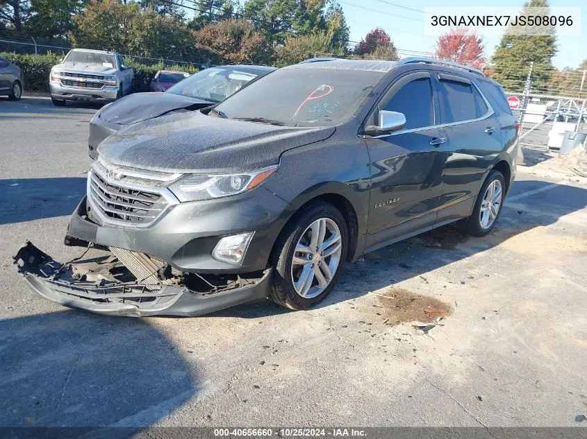 3GNAXNEX7JS508096 2018 Chevrolet Equinox Premier