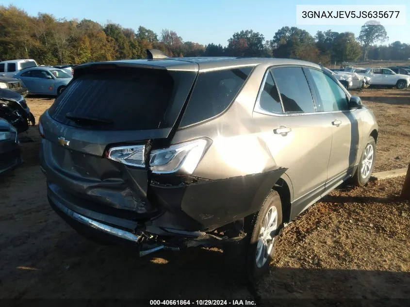 2018 Chevrolet Equinox Lt VIN: 3GNAXJEV5JS635677 Lot: 40661864