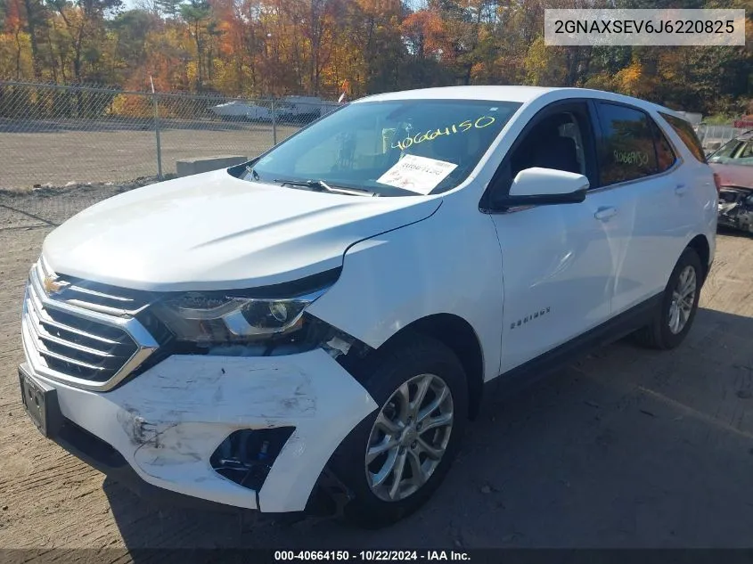 2018 Chevrolet Equinox Lt VIN: 2GNAXSEV6J6220825 Lot: 40664150