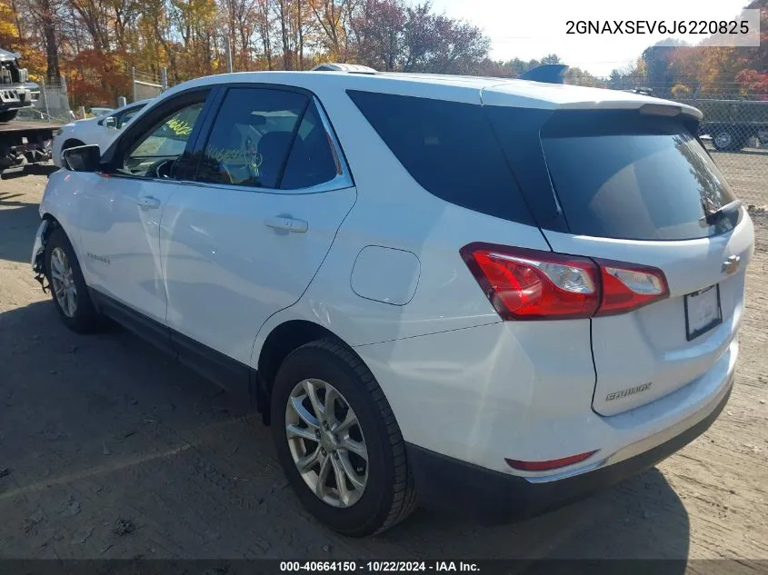 2018 Chevrolet Equinox Lt VIN: 2GNAXSEV6J6220825 Lot: 40664150