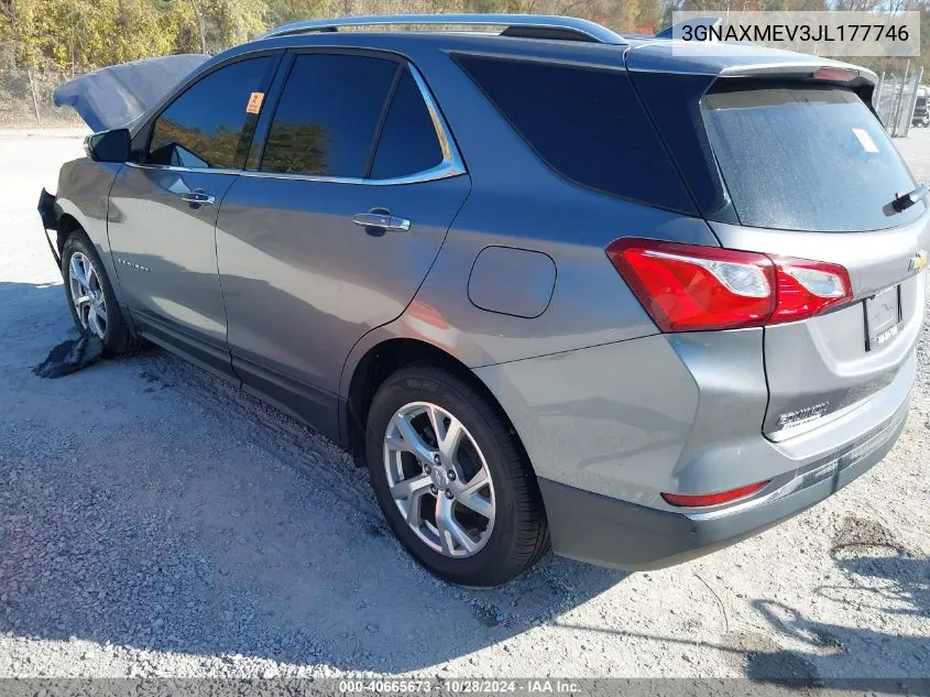 2018 Chevrolet Equinox Premier VIN: 3GNAXMEV3JL177746 Lot: 40665673