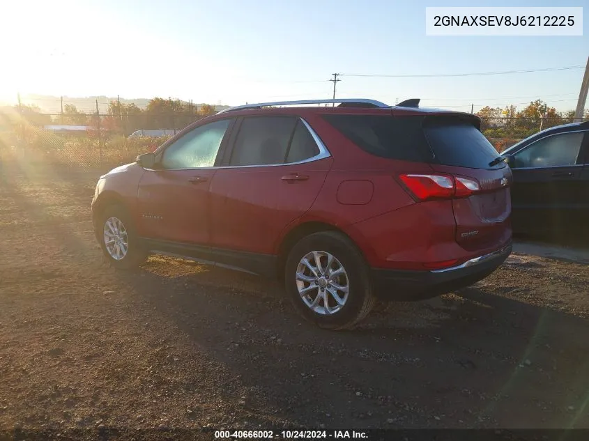 2018 Chevrolet Equinox Lt VIN: 2GNAXSEV8J6212225 Lot: 40666002