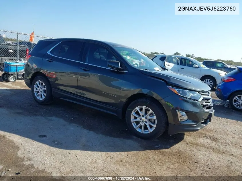 2018 Chevrolet Equinox Lt VIN: 2GNAXJEV5J6223760 Lot: 40667698