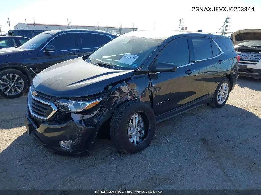 2018 Chevrolet Equinox Lt VIN: 2GNAXJEVXJ6203844 Lot: 40669185