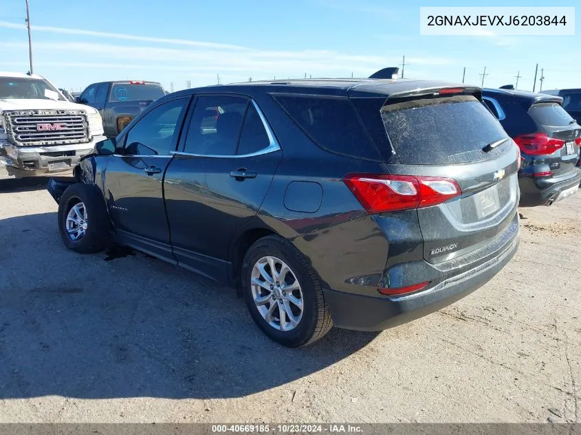 2018 Chevrolet Equinox Lt VIN: 2GNAXJEVXJ6203844 Lot: 40669185