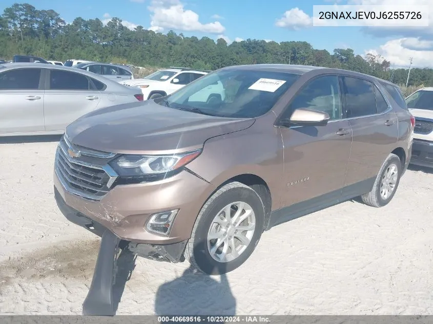 2GNAXJEV0J6255726 2018 Chevrolet Equinox Lt