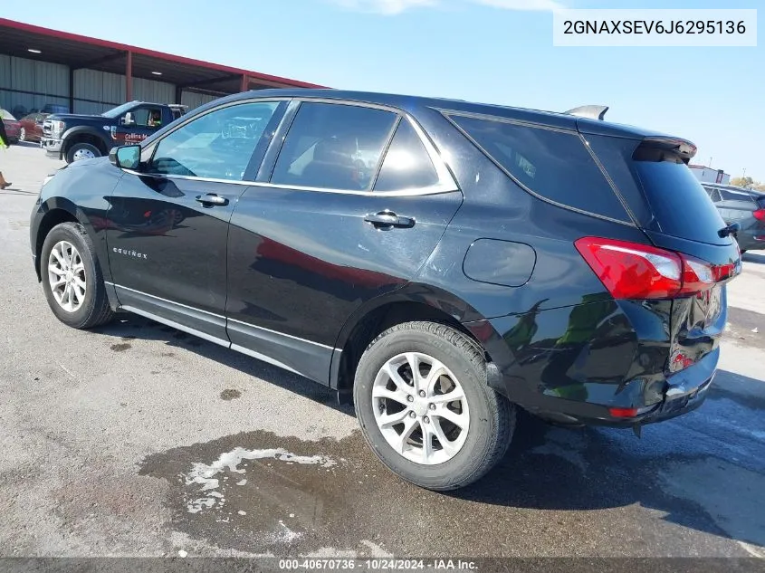 2GNAXSEV6J6295136 2018 Chevrolet Equinox Lt