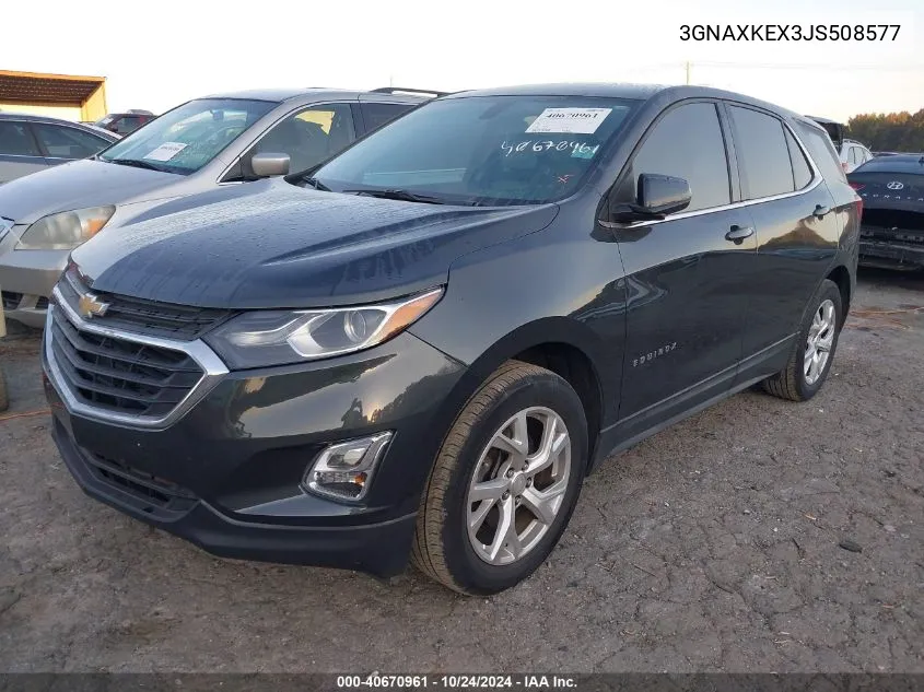 3GNAXKEX3JS508577 2018 Chevrolet Equinox Lt