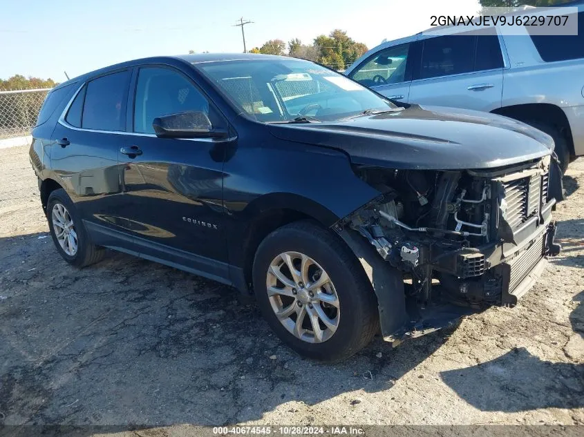 2018 Chevrolet Equinox Lt VIN: 2GNAXJEV9J6229707 Lot: 40674545