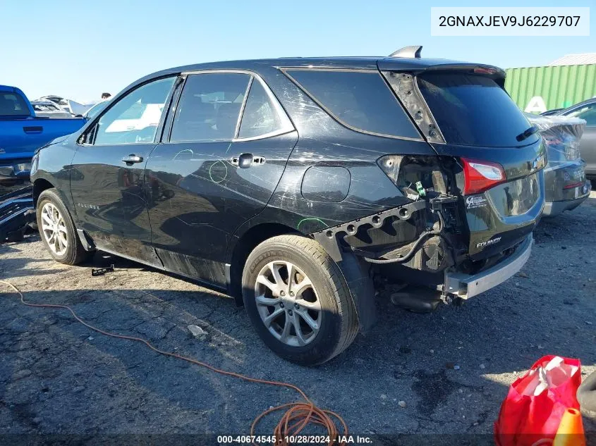 2018 Chevrolet Equinox Lt VIN: 2GNAXJEV9J6229707 Lot: 40674545