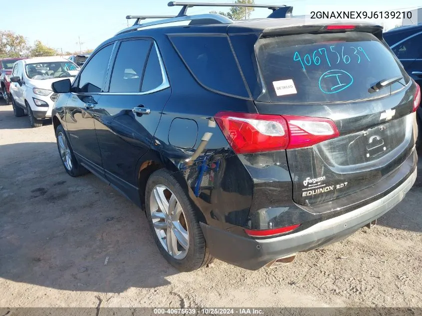 2GNAXNEX9J6139210 2018 Chevrolet Equinox Premier